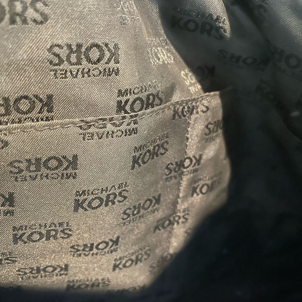 Michael Kors Monogram Black and Tan Tote - Picture 5 of 5